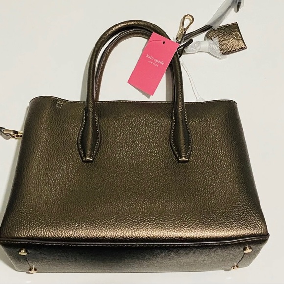 KATE SPADE New York Eva Small Top Zip Crossbody Bag ASH METALLIC MSRP $329 - Picture 4 of 10